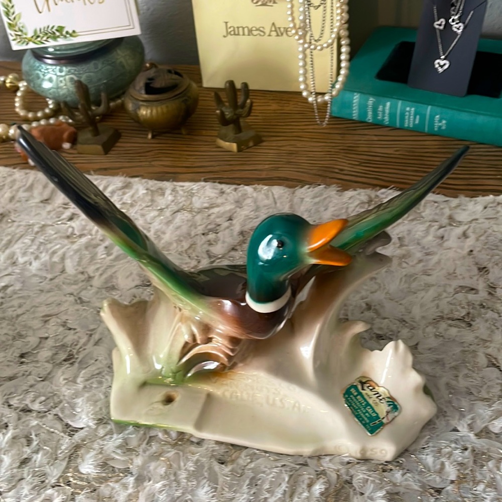✨1959 ✨VINTAGE stamped Lane & Co.  🦆Duck Table Lamp